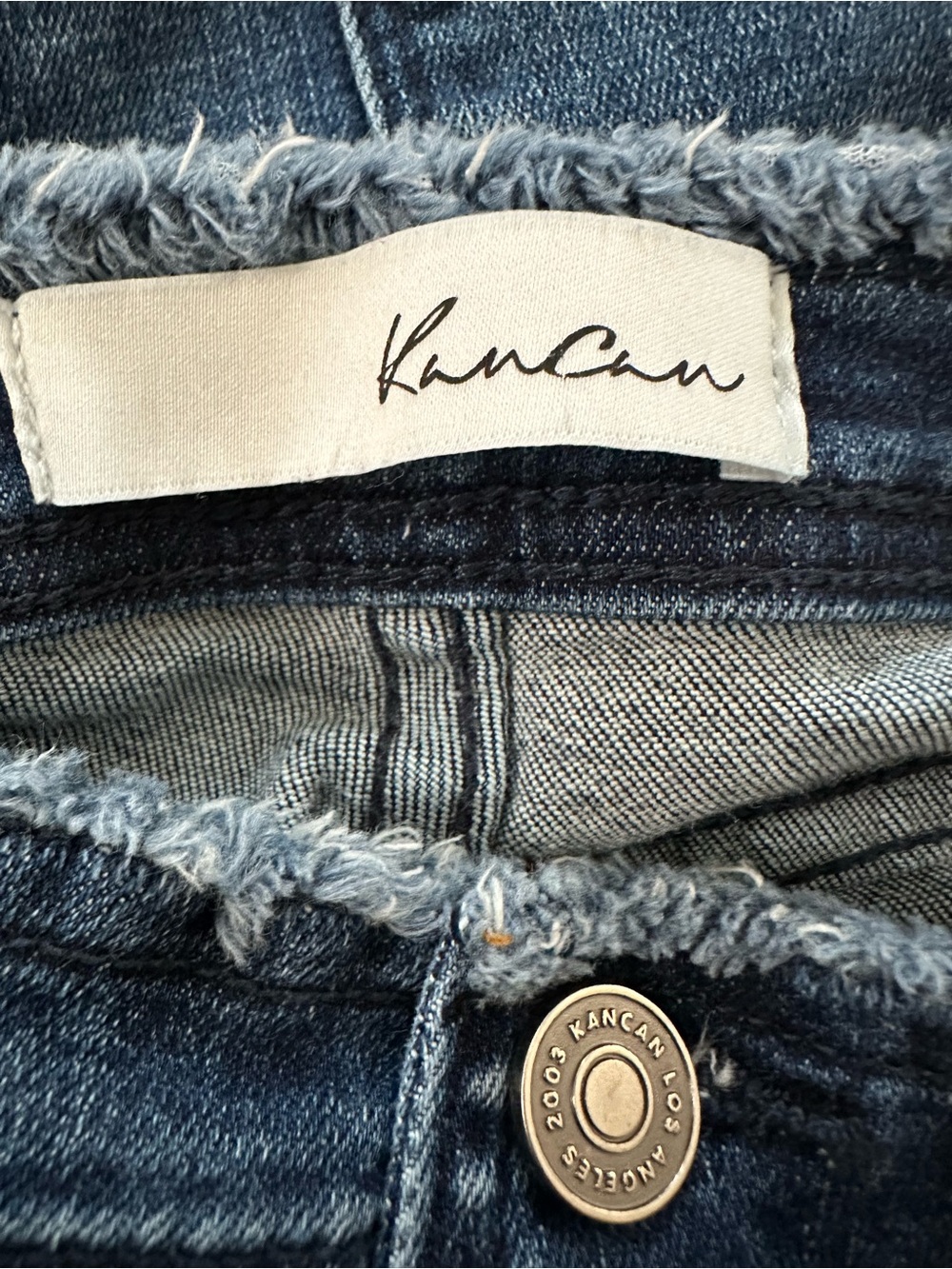 KanCan Dark Navy High-Waist Sailor Style Flare Jeans - Picture 3 of 9
